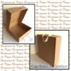 Caja Bolsa 34x30x10 kraft lisa