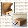 Caja Bolsa 29x33x13 kraft lisa