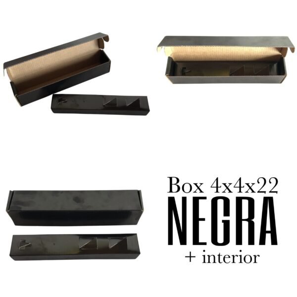 Caja para Bombilla 4x4x22 - Negra